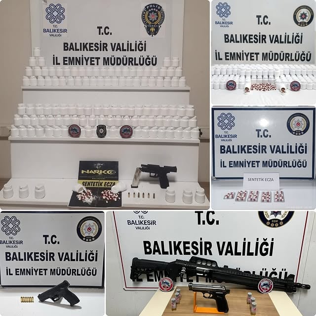 Balıkesir'de Asayiş Uygulamalarında Büyük Operasyon: Çok Sayıda Şüpheli Yakalandı, Uyuşturucu ve Silah Ele Geçirildi