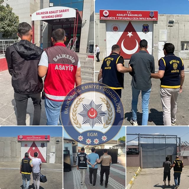 Balıkesir'de Aranan Şahıslara Yönelik Operasyonda 54 Şahıs Yakalandı