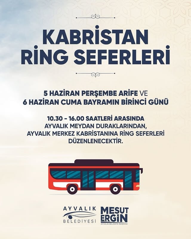 Ayvalık'ta Kabristan Ring Seferleri Başlıyor