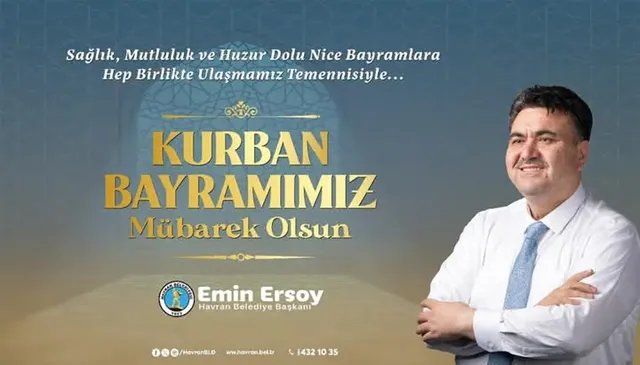Havran Belediye Başkanı Emin Ersoy'dan Kurban Bayramı Mesajı