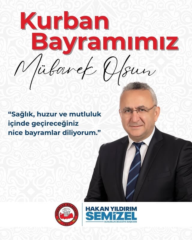 Susurluk Belediyesi Kurban Bayramı Mesajı Yayınladı