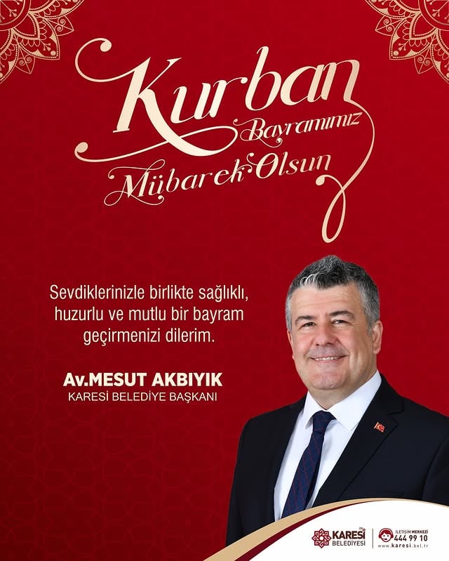 Karesi Belediyesi Bayram Mesajı Yayınladı