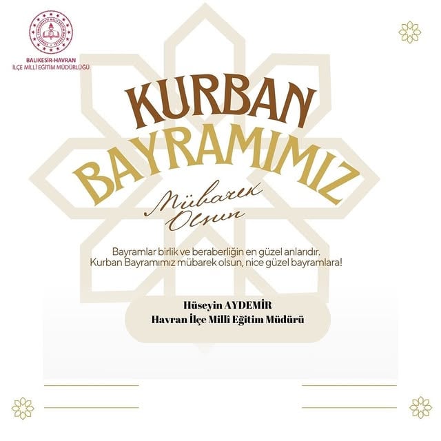 Havran'da Kurban Bayramı Mesajı: Paylaşma ve Dayanışma Vurgusu