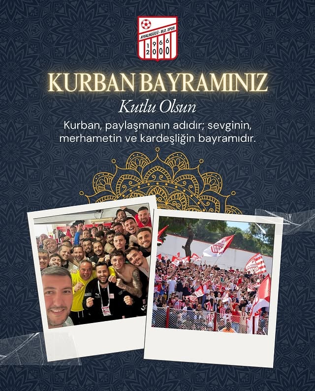Ayvalıkgücü BelediyeSpor'dan Kurban Bayramı Mesajı