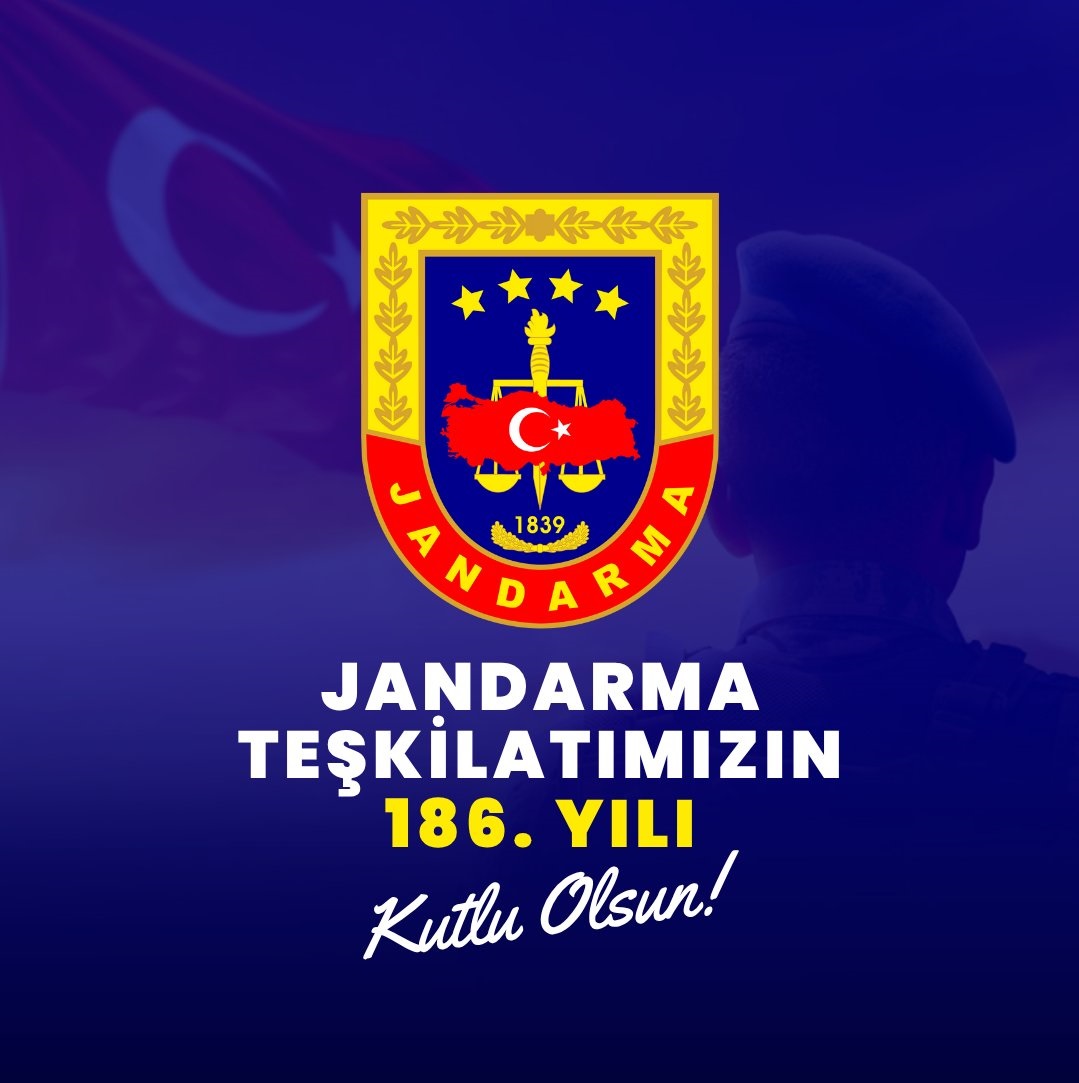 Jandarma Genel Komutanlığı 186. Kurulu Yıl Dönümünde Kutlandı
