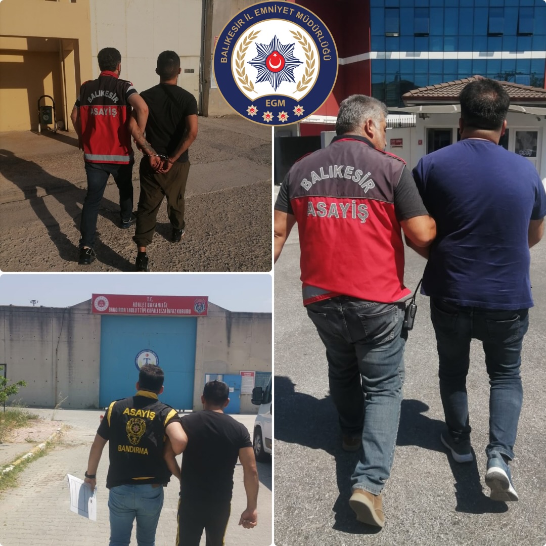 Balıkesir'de Aranan Şahıslara Yönelik Operasyonda 39 Kişi Yakalandı