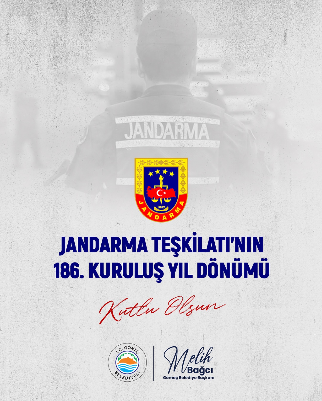 Gömeç'te Jandarma Teşkilatı Kuruluş Yıl Dönümü Kutlandı