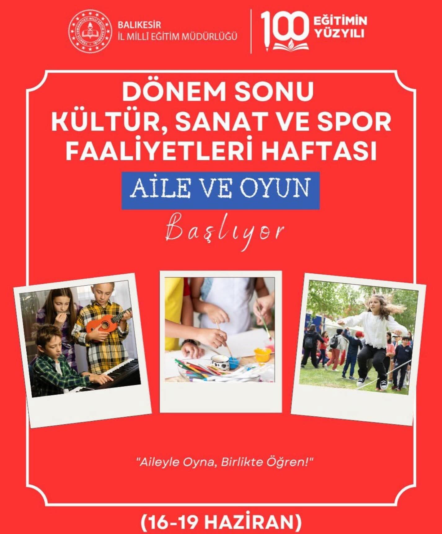 Gömeç'te Dönem Sonu Şöleni: Aile ve Oyun Temasıyla Eğitim Öğretim Yılı Kapanıyor