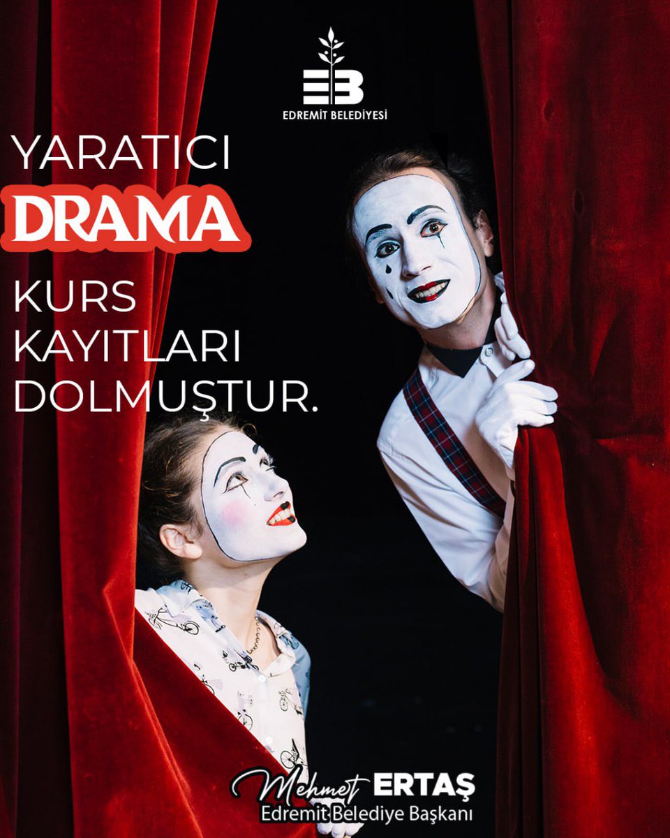 Edremit Belediyesi Yaratıcı Drama Kursu Kayıtları Doldu
