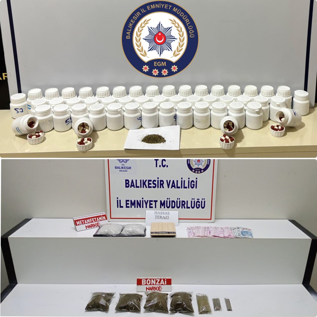 Balıkesir'de Uyuşturucu Operasyonları: İki Ayrı Baskında Yüksek Miktarda Uyuşturucu Ele Geçirildi