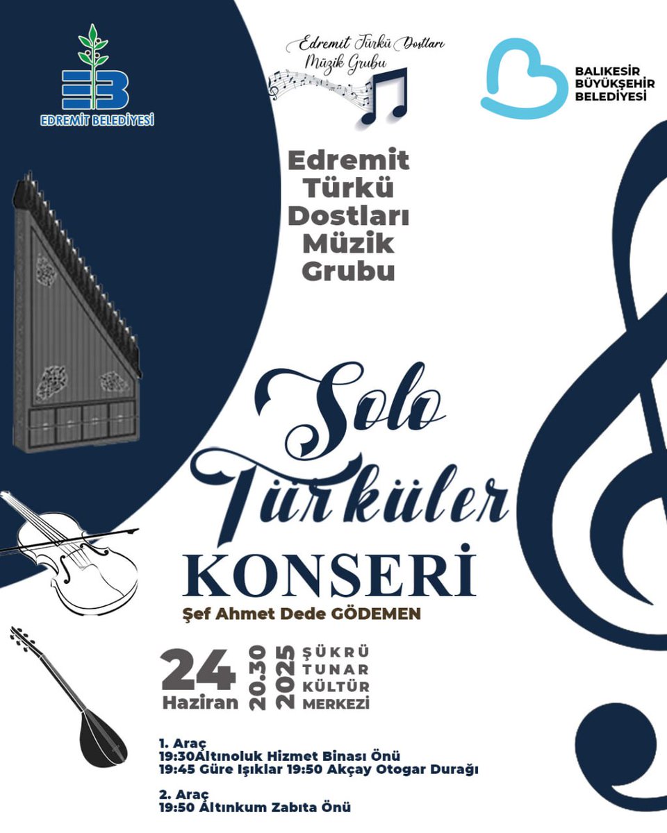 Edremit'te Ücretsiz Türkü Konseri Düzenleniyor