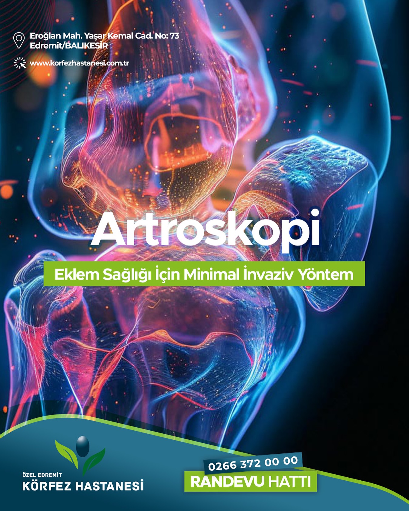 Edremit Körfez Hastanesi'nde Artroskopi ile Eklem Sağlığına Dikkat!