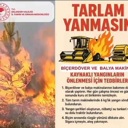 Balıkesir İl Tarım ve Orman Müdürlüğü Çalışmaları