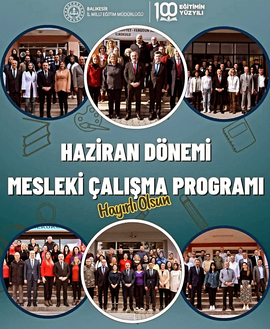 Edremit'te Öğretmenler Haziran Dönemi Mesleki Çalışma Programı İçin Bir Araya Geldi