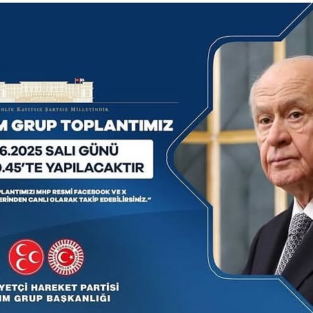 MHP TBMM Grup Toplantısı Yarın Yapılacak