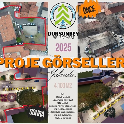 Dursunbey'e Yeni Meydan: Çarşı Meydanı Projesinde Çalışmalar Başladı