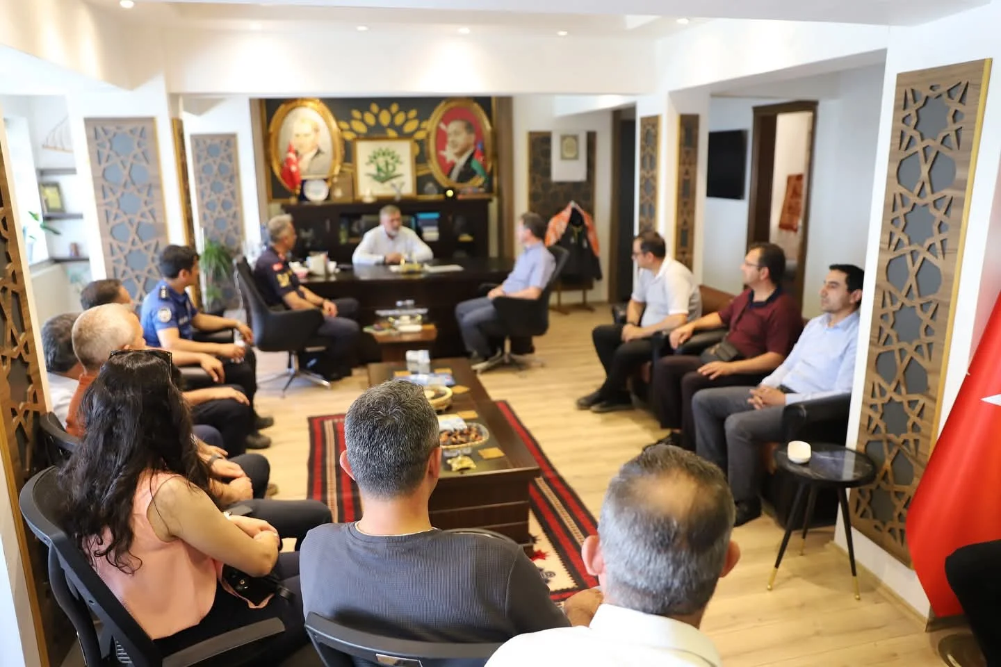 Kepsut Belediyesi'ne Kurum ve Daire Amirlerinden Ziyaret