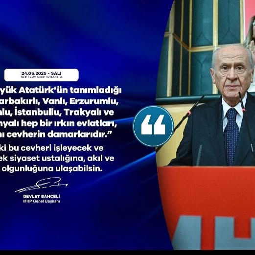Bahçeli'den Milli Birlik Vurgusu: 