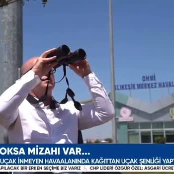 CHP'li Vekil Serkan Sarı'nın Katıldığı Kağıttan Uçak Şenliği Balıkesir'de Yapıldı