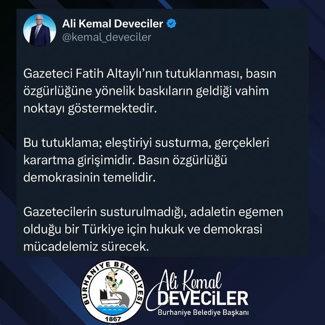 Gazeteci Fatih Altaylı'nın Tutuklanması Basın Özgürlüğüne Yönelik Eleştirilere Yol Açtı