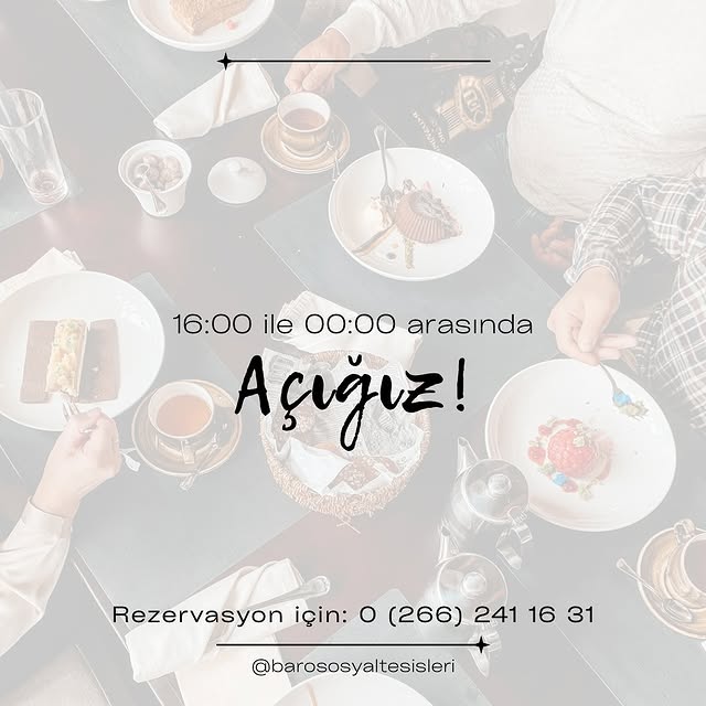 Balıkesir Barosu Restoranı Yeniden Servise Başlıyor