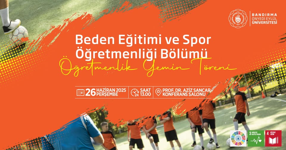 Bandırma 17 Eylül Üniversitesi Beden Eğitimi Öğretmenleri Yemin Edecek