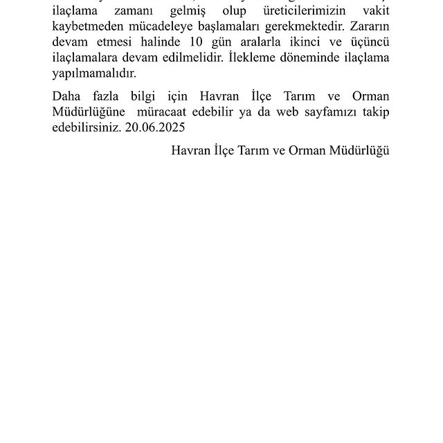 Havran'da İncir Siyah Sineğine Karşı Mücadele Başladı