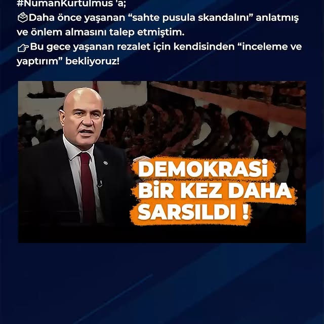 İyi Parti Milletvekili Çömez'ten Sahte Pusula İddiasına İlişkin Meclis Başkanı'na Çağrı