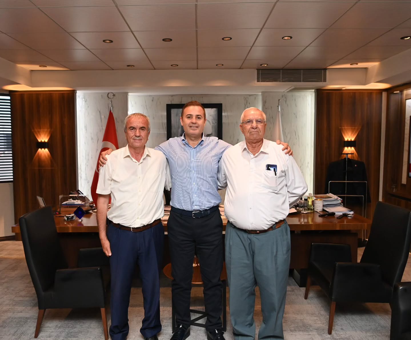 Balıkesir Büyükşehir Belediyesi'ne Erdek Çakılköy Muhtarı Ziyareti