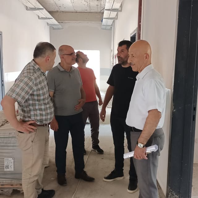 Havran İlçe Milli Eğitim Müdürü Aliçetinkaya İlkokulu İnşaatını İnceledi