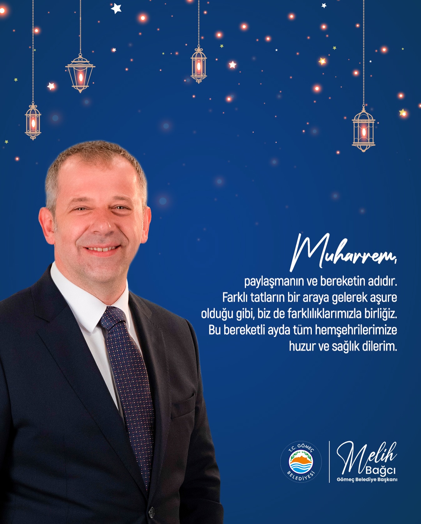 Gömeç Belediyesi'nden Muharrem Ayı Mesajı: Birlik, Beraberlik ve Bereket Temennileri