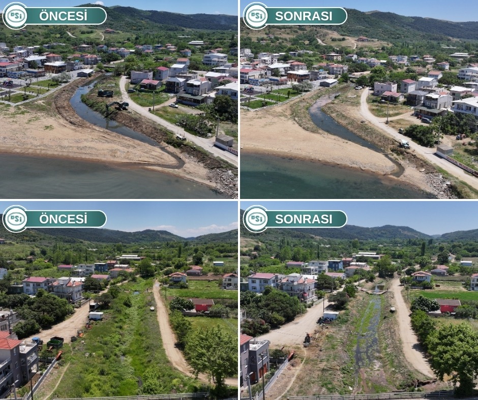 Balıkesir DSİ'den Erdek Murat Deresi'nde Rüsubat Temizliği Çalışması