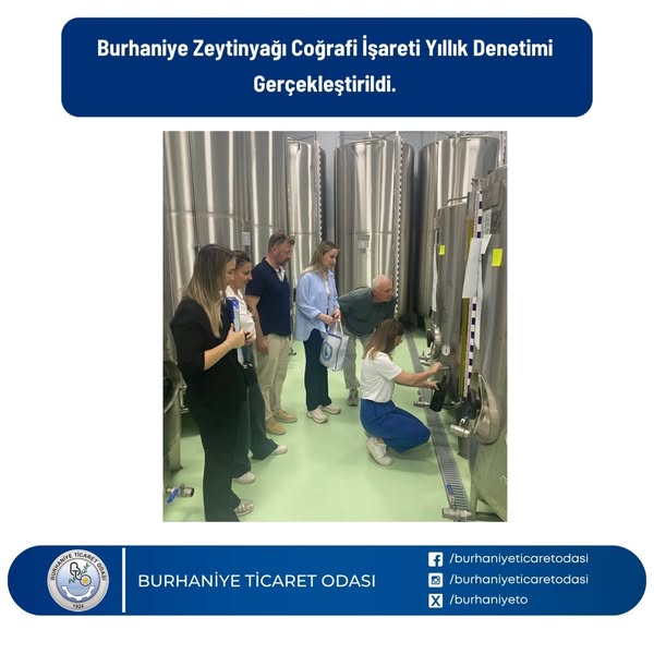 Burhaniye Zeytinyağı Coğrafi İşareti Yıllık Denetimi Gerçekleştirildi